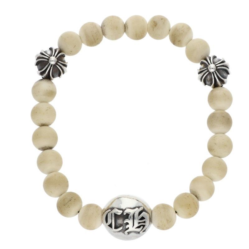 クロムハーツ 8mm ビーズ ブレスレット クロムハーツ 8mm BEAD/8mmビーズブレス ホワイトターコイズビーズ
