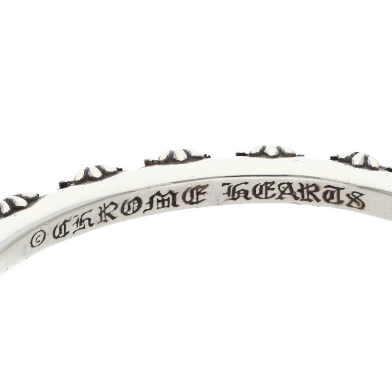 クロムハーツ BANGLE CROSS/クロスバンド シルバーバングル メンズ