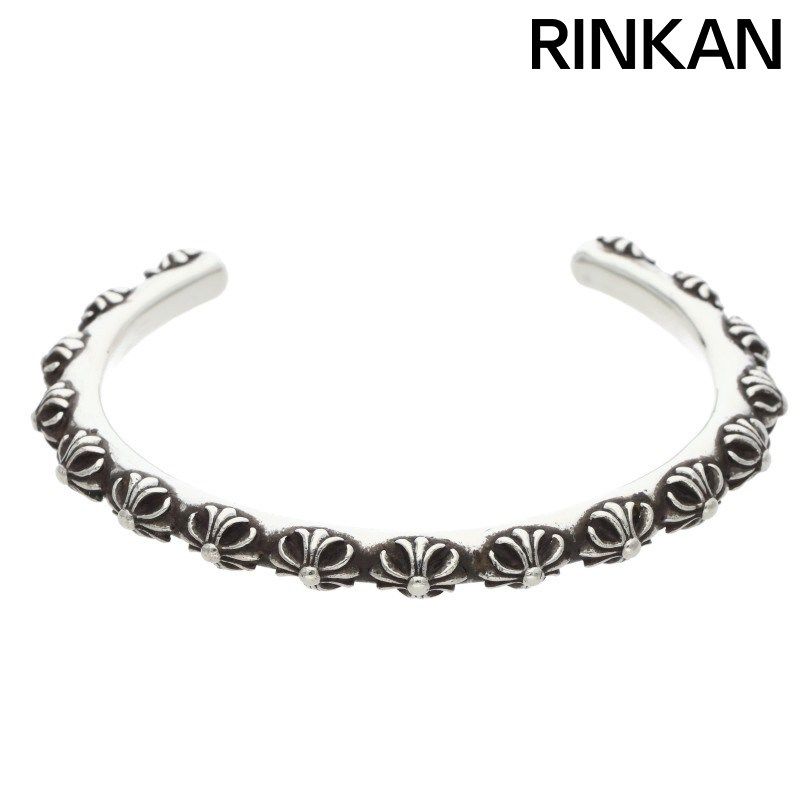 クロムハーツ BANGLE CROSS/クロスバンド シルバーバングル メンズ