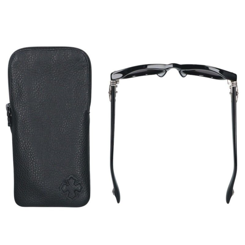 クロムハーツ TRITITSAGAIN CHクロステンプルサングラス メンズ 53□22  