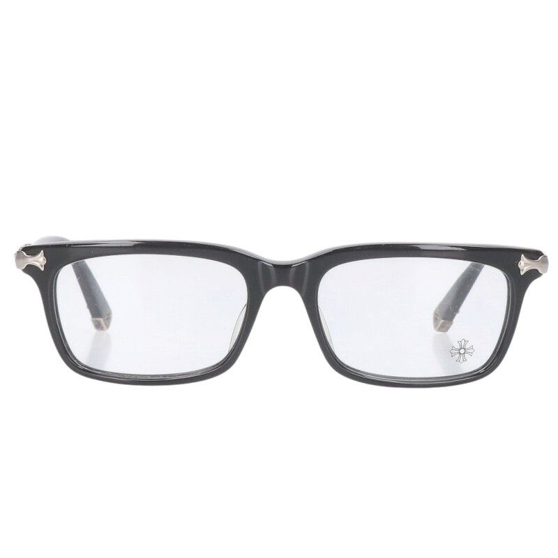 クロムハーツ FUN HATCH クロステンプルスクエアフレーム眼鏡 メンズ  