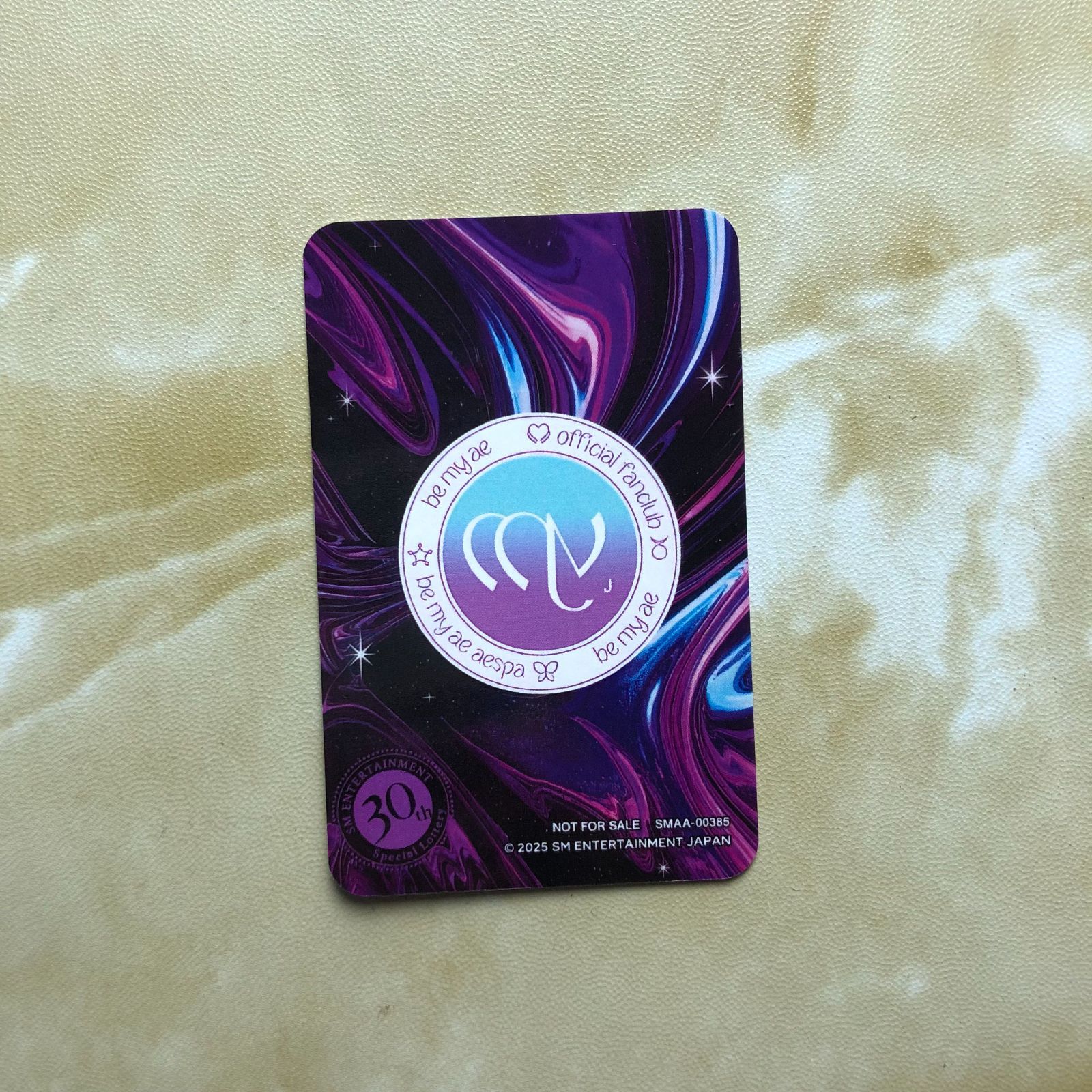 aespa E賞 SMTOWN FC限定 30th SPECIAL抽選会 SM Entertainmen