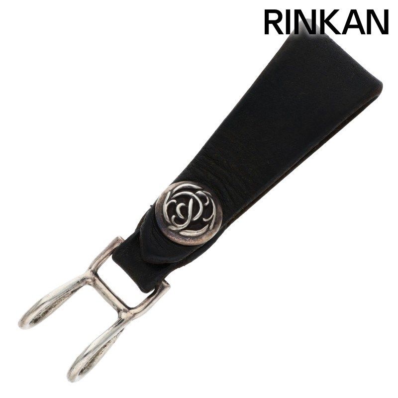 クロムハーツ BELT LOOP フローラルボールボタンレザーベルトループ