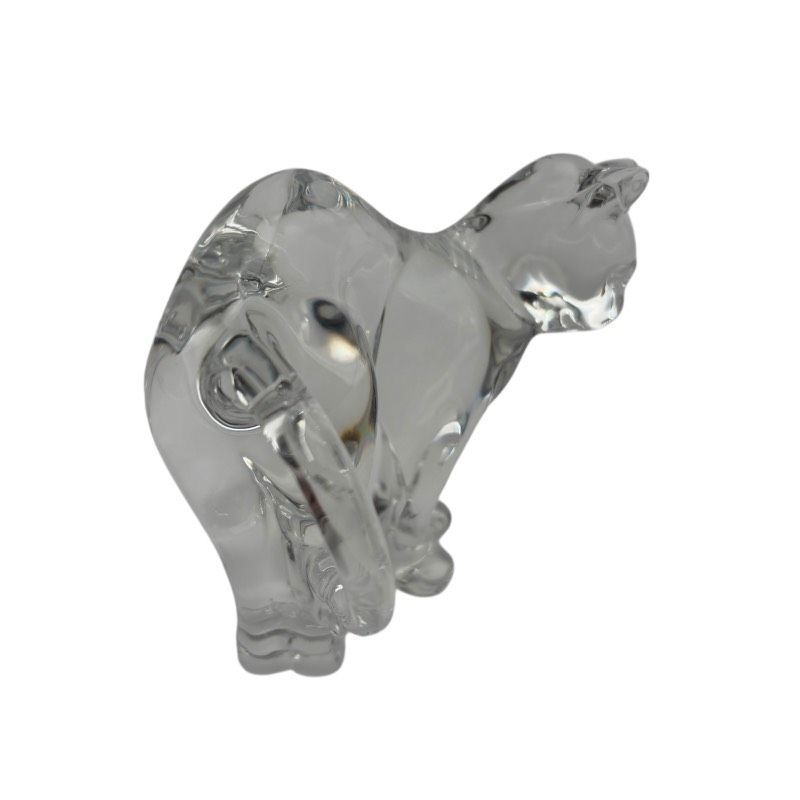 未使用級】Baccarat バカラ パンサーキャット 猫 クリスタルガラス