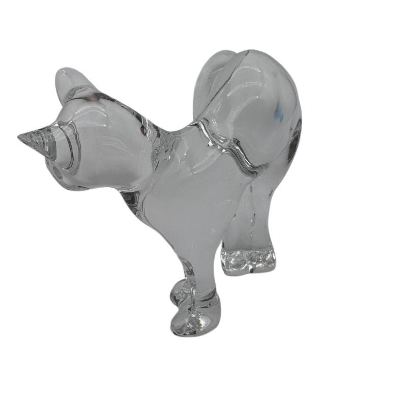 未使用級】Baccarat バカラ パンサーキャット 猫 クリスタルガラス
