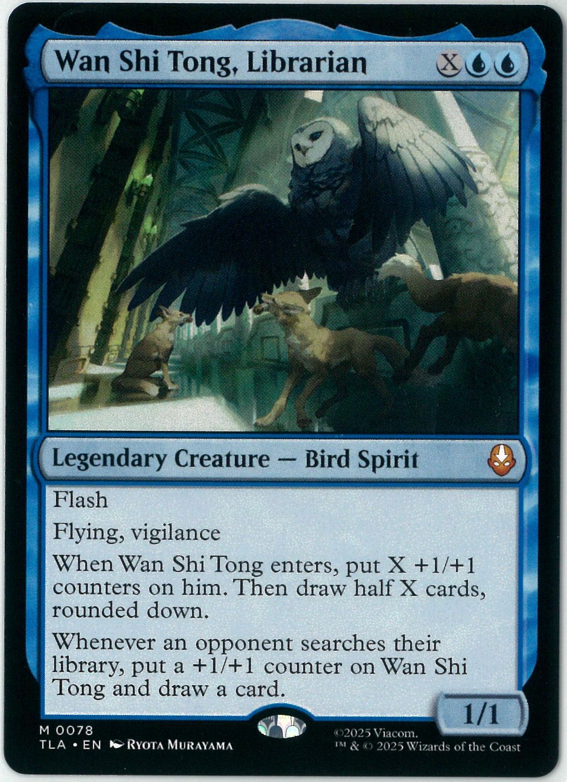 MTG/英語版/司書、ワン・シー・トン/Wan Shi Tong, Librarian/アバター 伝説の少年アン/TLA0078