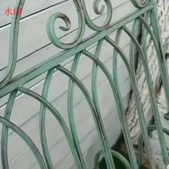 ガーデンチェア ロッキングチェア ヴィンテージ調 ホワイト グリーン