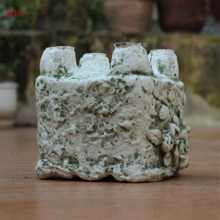 モルタルデコ アパルトマン 多肉鉢 作家様 プランター お城 モルタル