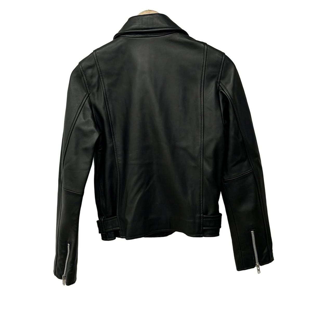ジャンニヴァレンティノ 最高級ラムレザー ジップアップ レザーコート
