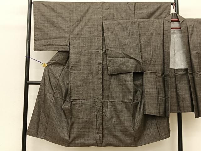 平和屋着物□男性 本場染大島紬 アンサンブル 100亀甲 総詰め 正絹  