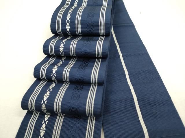 平和屋着物男性　本場筑前博多織　角帯　献上　証紙付き　正絹　逸品　DAAY6123ea