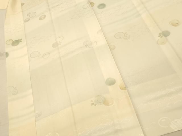 ☘️新品未使用*上質な長襦袢*雪輪花芝地紋*暈し染め*逸品*嬉しいロング丈♡ 平和屋着物□長襦袢 無双仕立て 光琳菊 暈し染め 正絹 逸品 AABC7042fw