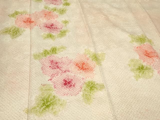 平和屋着物○訪問着 草花文 暈し染め 正絹 逸品 CAAZ8031vf 平和屋