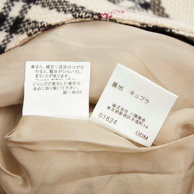 バーバリー ノバチェック スカート 小売 サイズ38 ベージュ ウール