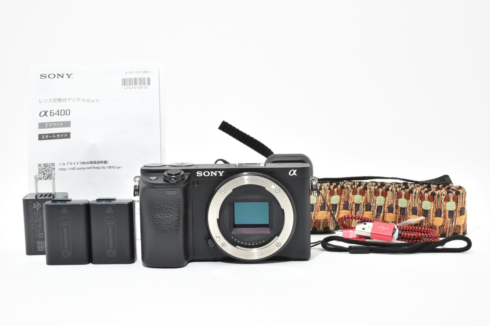 超美品 ソニー α6400 ミラーレス デジタルカメラボディシャッター回数