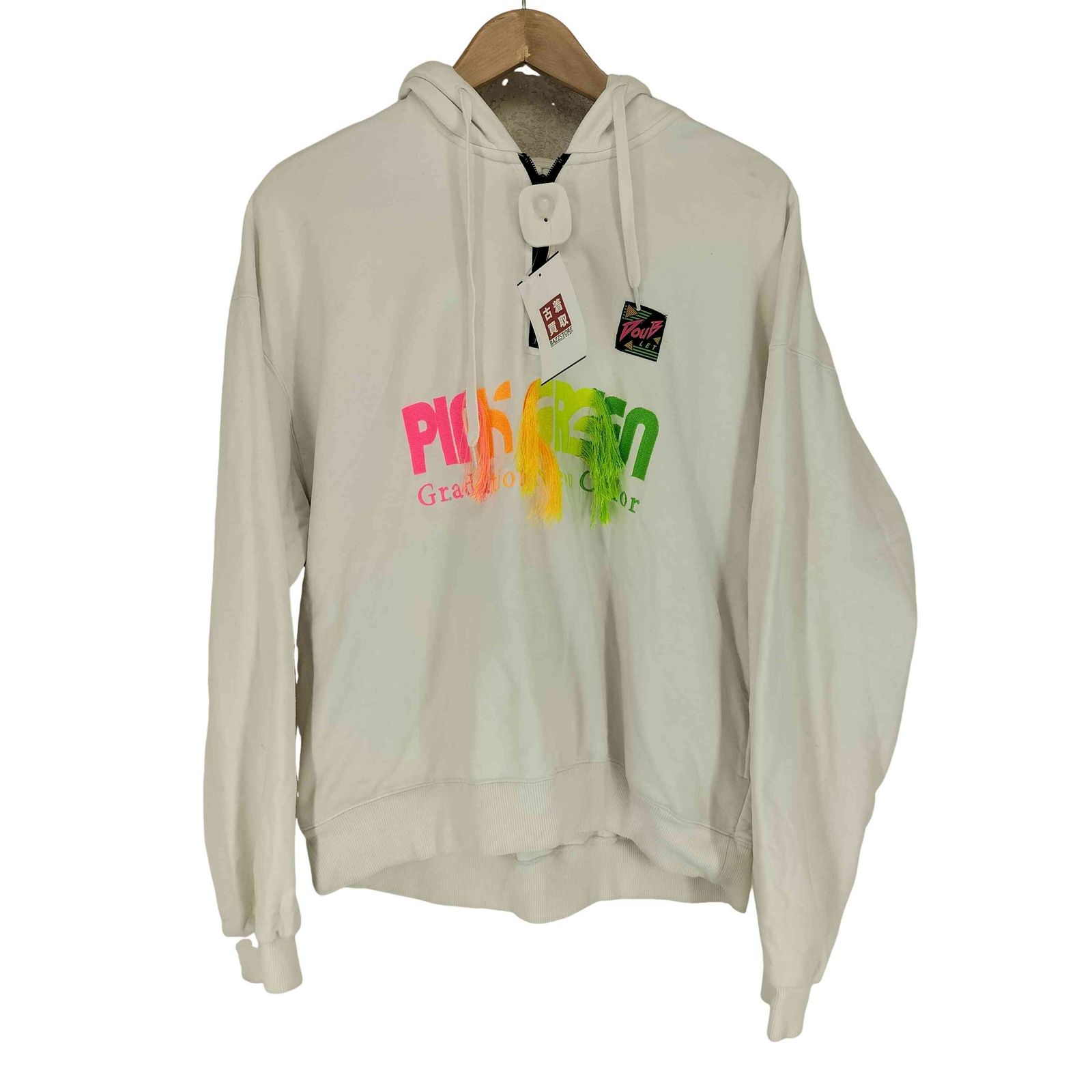 メンズ ダブレット doublet GRADATION NEON EMBROIDERY HALF-ZIP