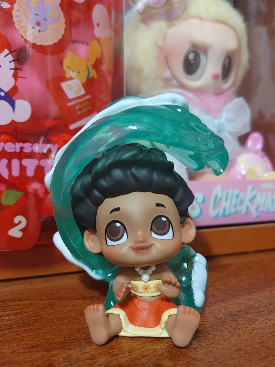 セール，大人気 ポップマート ディズニー プリンセス 幼少期 フィギュア - モアナ u0026 ジャスミン 2種 その他
