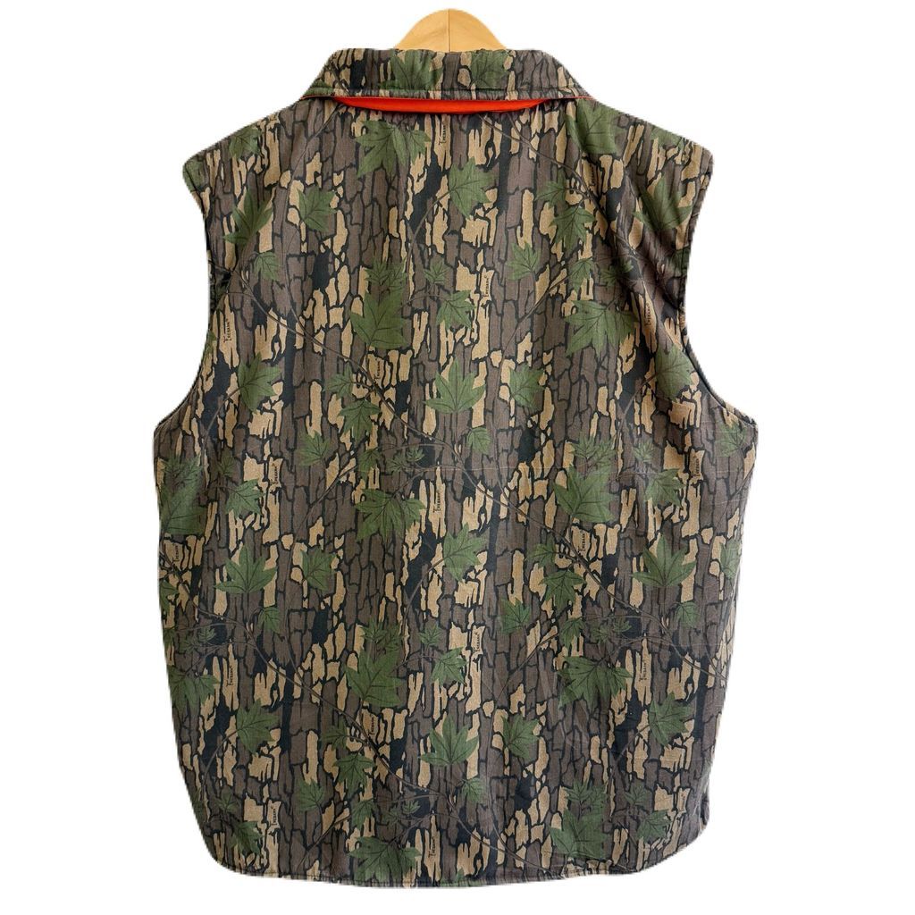 Freeサイズ！リアルツリーカモ　ハンティングベスト WINCHESTER ハンティングベスト リアルツリーカモ フルジップ ポケット