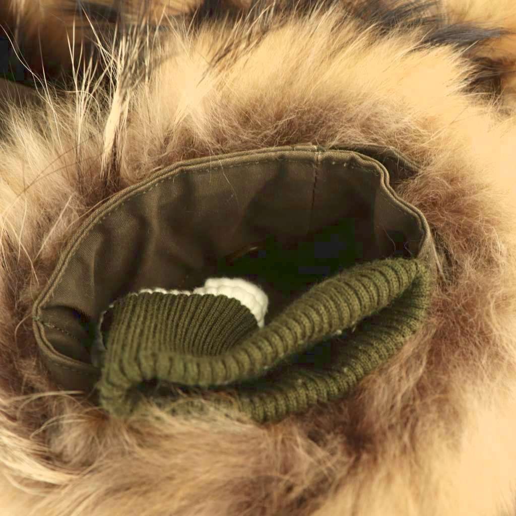 LITHIUM FEMME　リチウムフェム　モッズコート　カーキ　ラクーンファー リチウムファム LITHIUM FEMME モッズコート アウター ラクーンファー