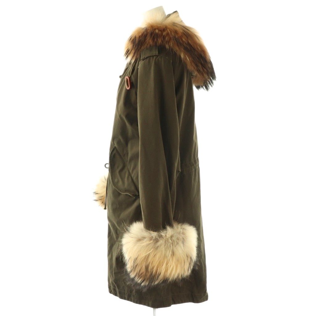 リチウムファム LITHIUM FEMME モッズコート アウター ラクーンファー