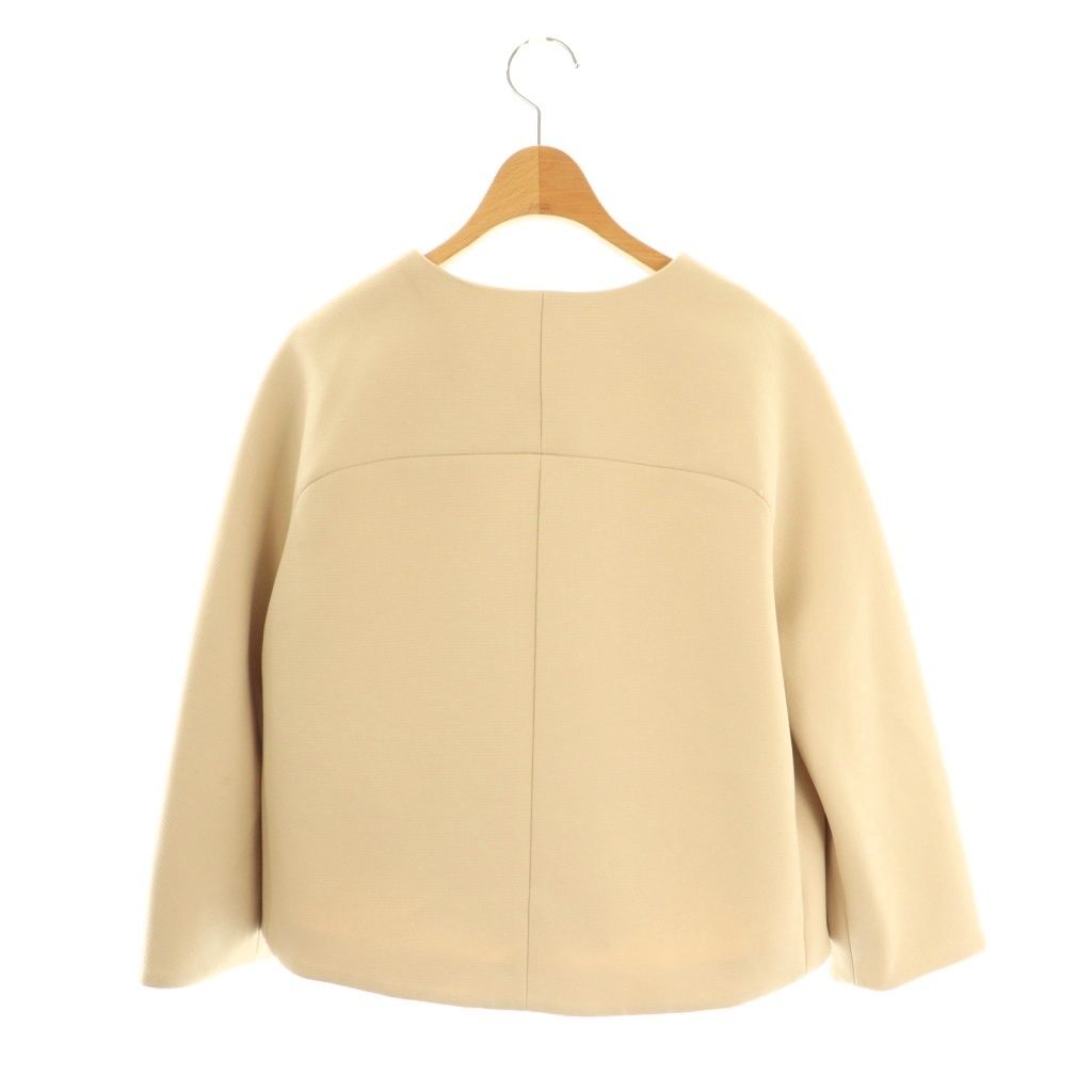 アナイ ANAYI ノーカラージャケット 38 ベージュ /HK □OS - メルカリ