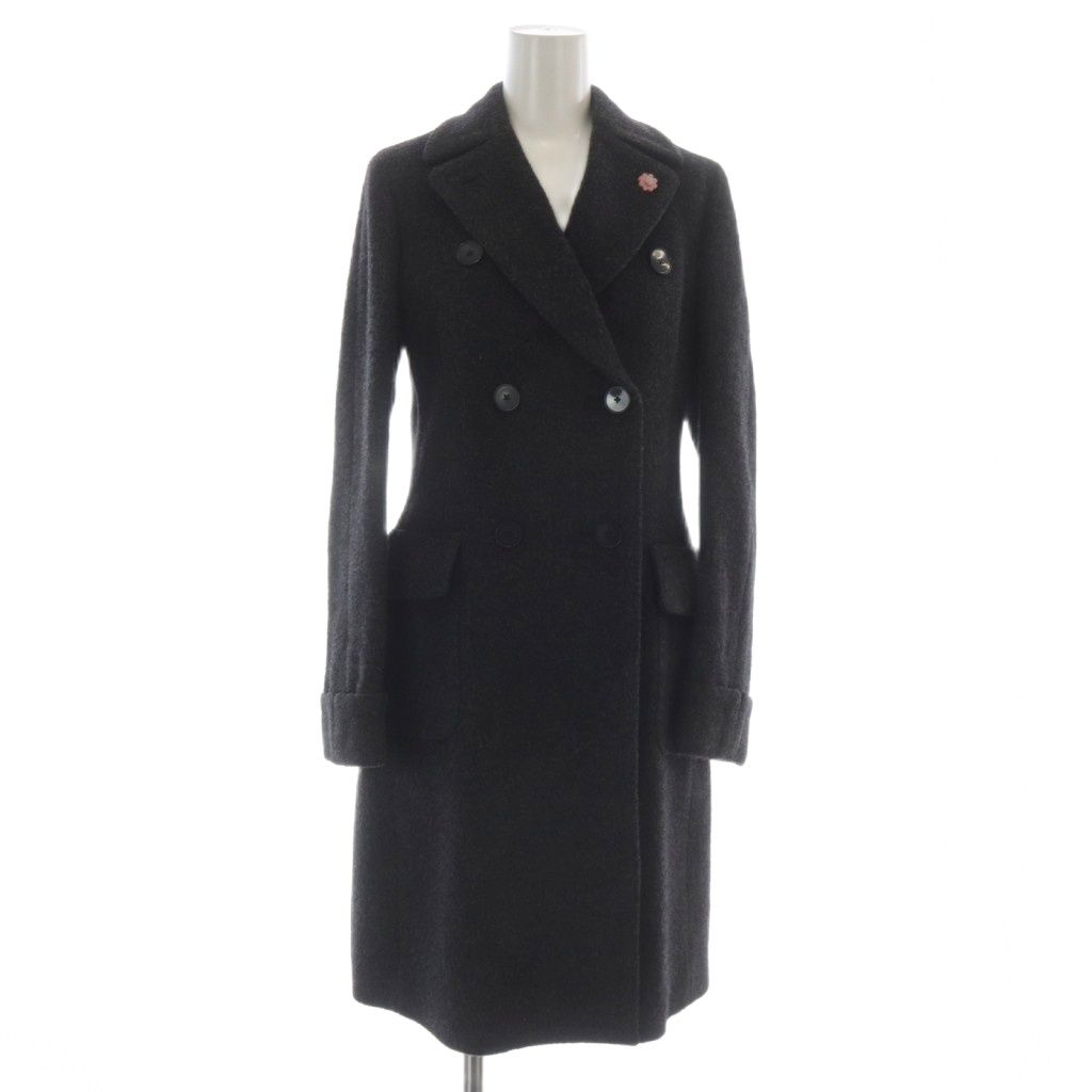 ラルディーニ LARDINI ブートニエール チェスターコート アルパカ混