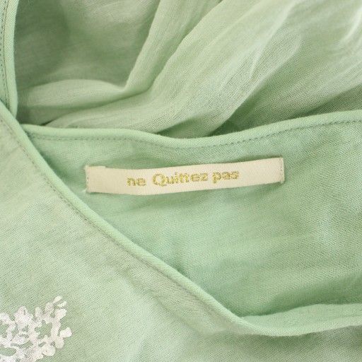 ヌキテパ NE QUITTEZ PAS! 24SS コットンボイルホイルフラワープリント