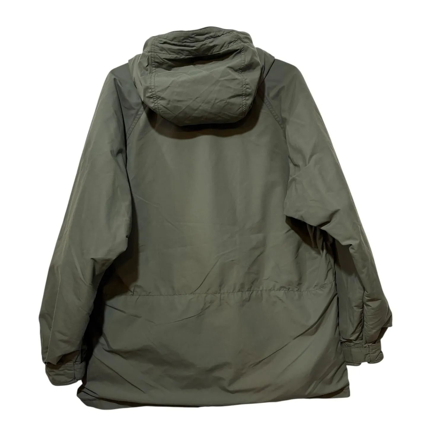 90s USA製？ REI NYLON MOUNTAIN PARKA MERINO WOOL L カーキ ドロー 