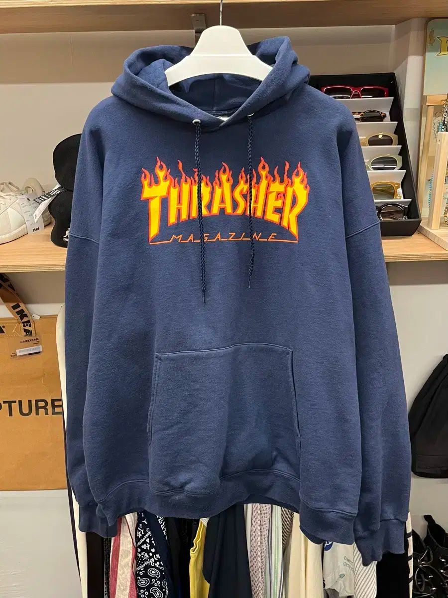 90s スラッシャー スラッシャー パーカー 青 90s USA スラッシャー Lee