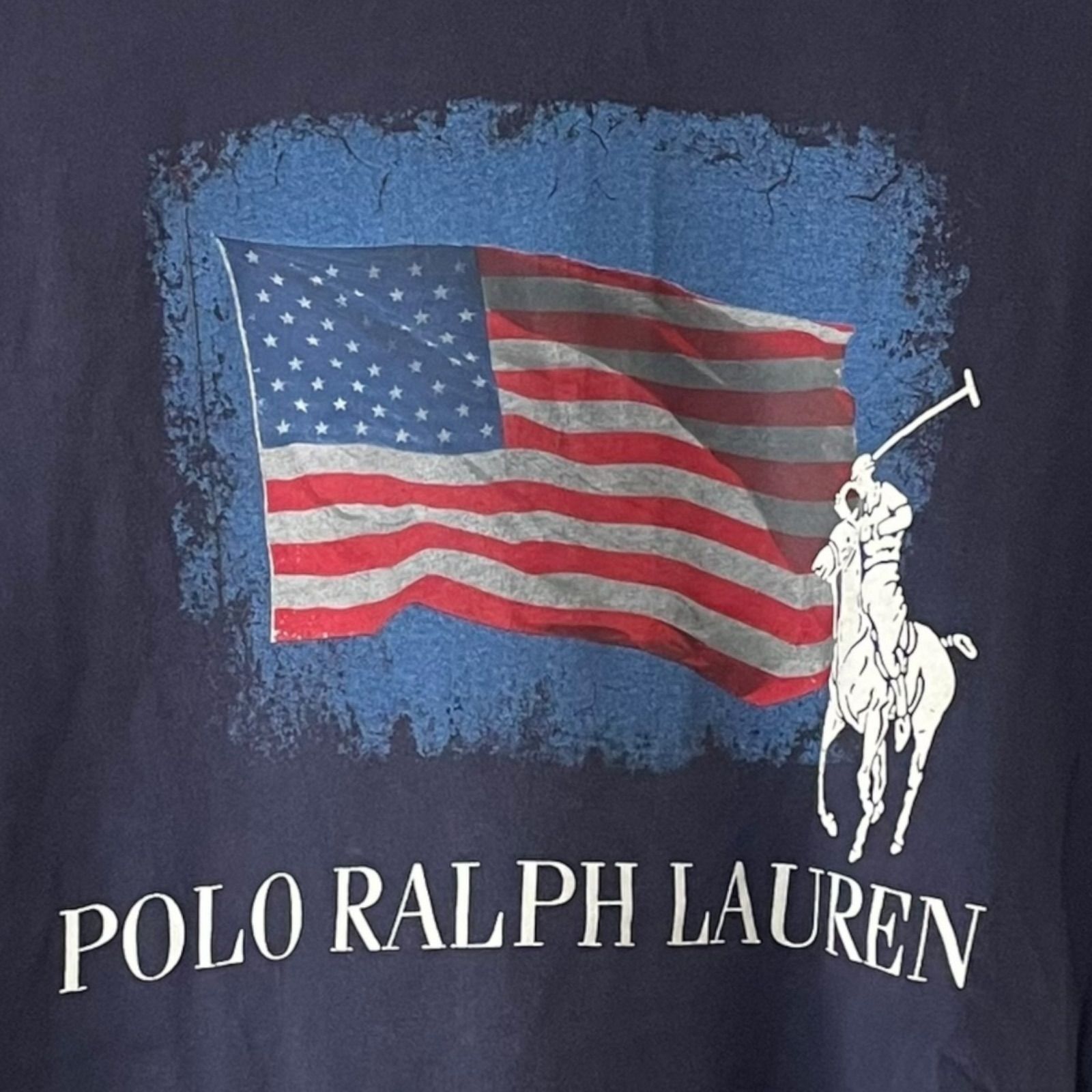 Polo by Ralph Lauren ポロラルフローレン ネイビー 星条旗デザイン T