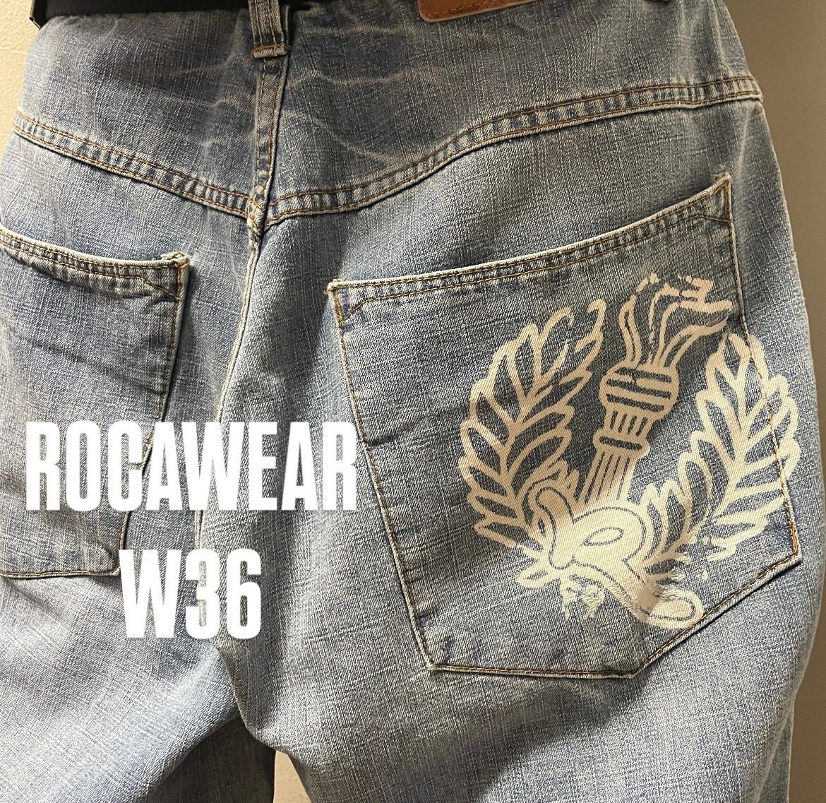 ROCA WEAR バギー デニム W36 極太 Y2K - メルカリ