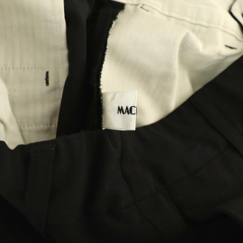 マチャット MACHATT ワイドパンツ スラックス タック 38 黒 ブラック
