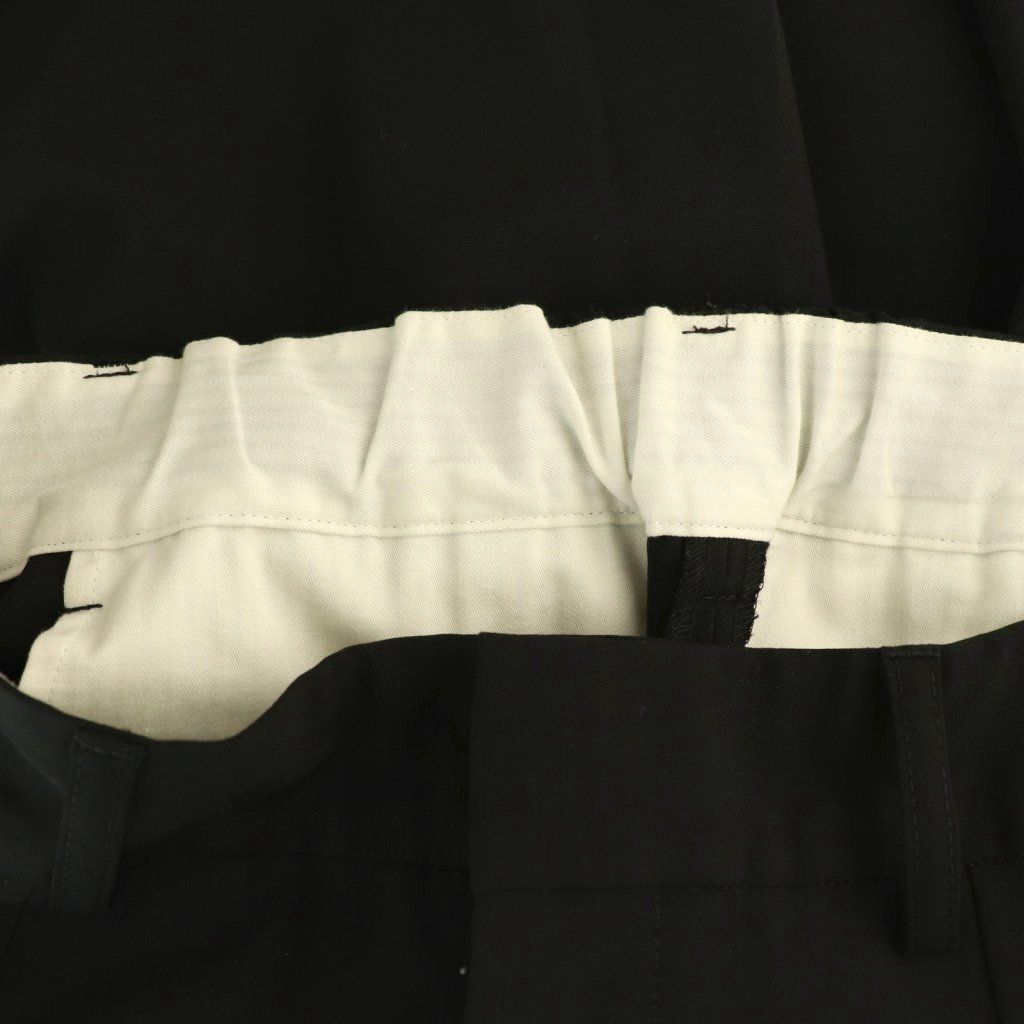 マチャット MACHATT ワイドパンツ スラックス タック 38 黒 ブラック