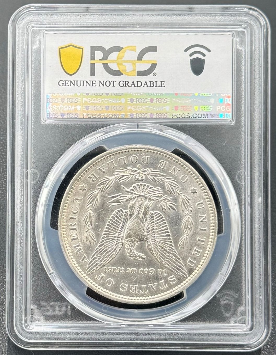 1891 O モルガン シルバー ダラー PCGS AU、ナイス セミキー デイト