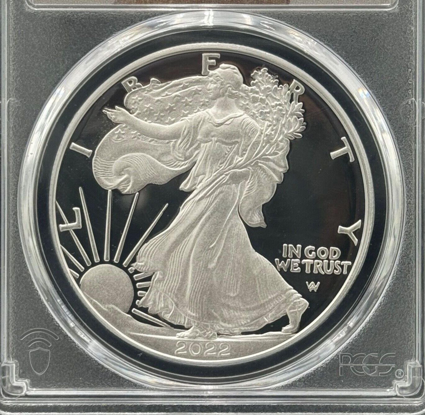 【新品】アメリカン シルバー イーグル銀貨2022-WシルバーPCGS MS70 2022 (W) $1 アメリカン シルバー イーグル PCGS MS70 ブルー ラベル
