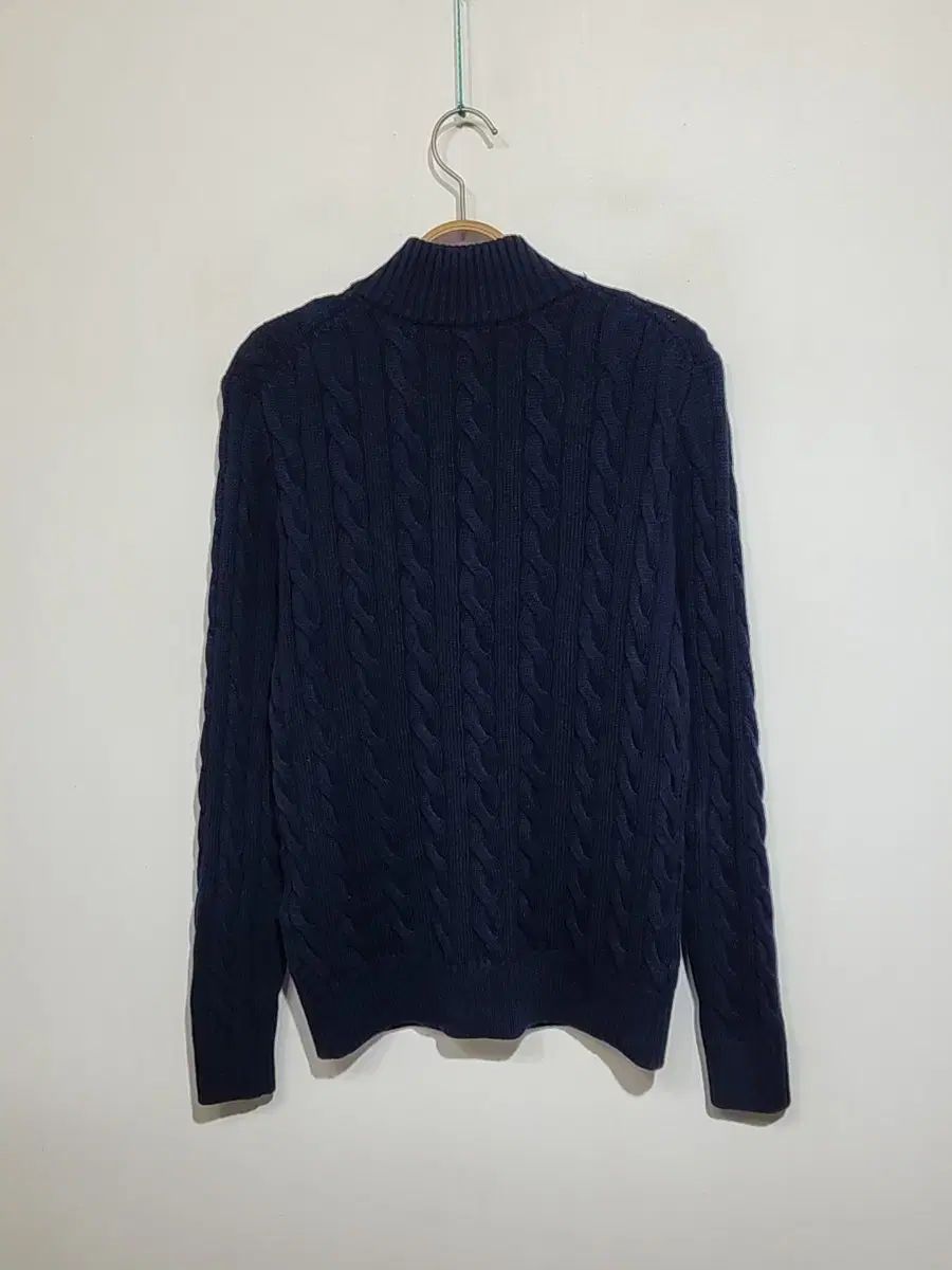 美品　ポロラルフローレン　ケーブルニット　セーター　現行　ハーフジップ　ネイビー POLO RALPH LAUREN ポロ ラルフローレン セーター ニット ハーフジップ