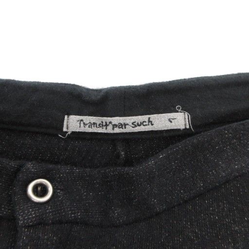 トランジットパーサッチ　黒　布帛　パンツ トランジットパーサッチ 黒 布帛 パンツ Transit ウィメンズ パンツ