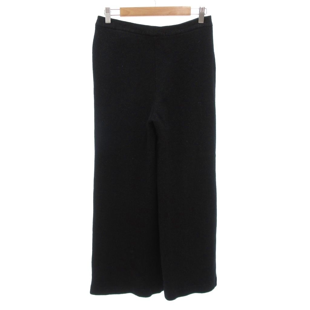 トランジットパーサッチ　黒　布帛　パンツ トランジットパーサッチ TRANSIT PAR-SUCH ワイドパンツ 1 黒 ブラック