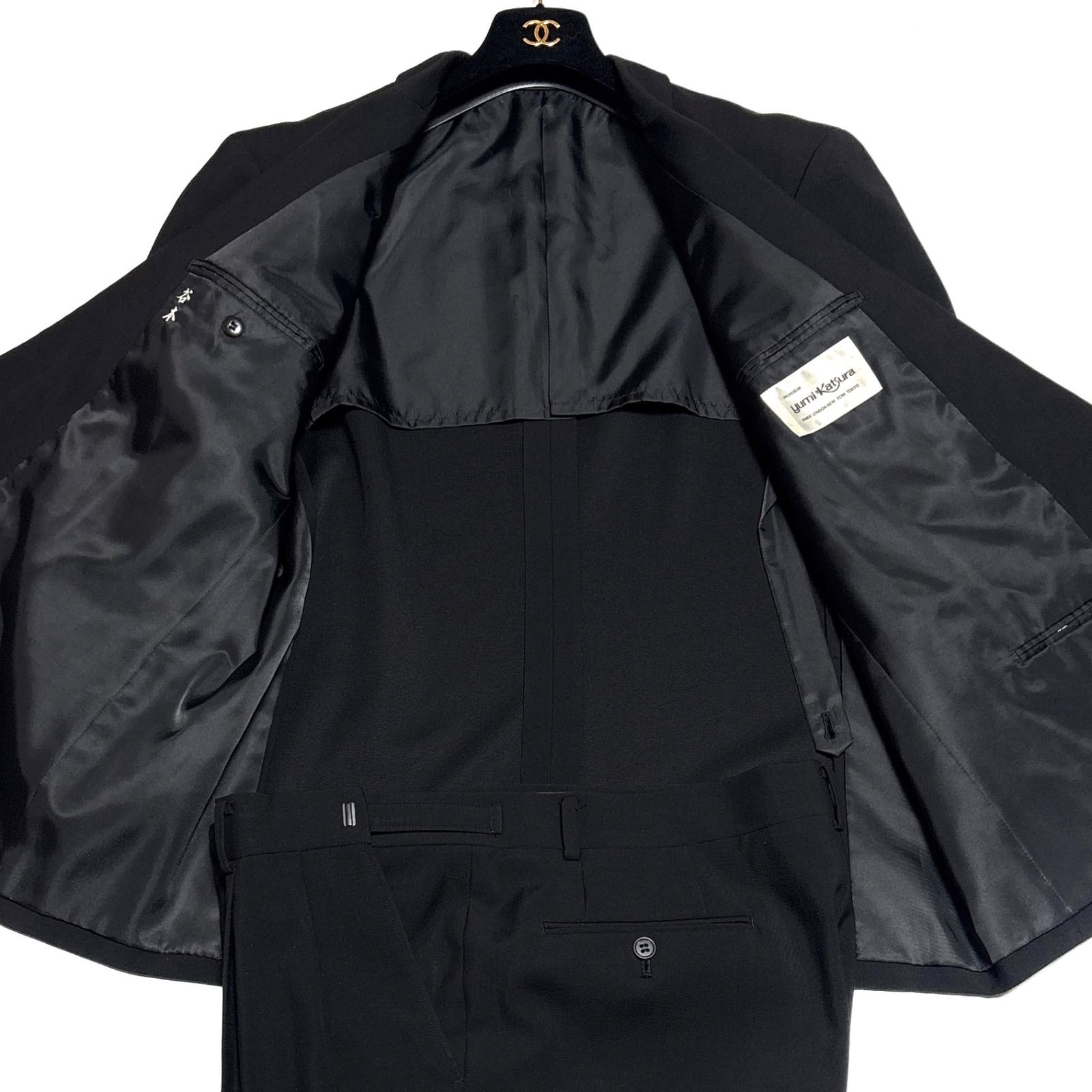 Yumi Katsura MONSIEUR 桂由美 ダブルブレスト ブラックフォーマル