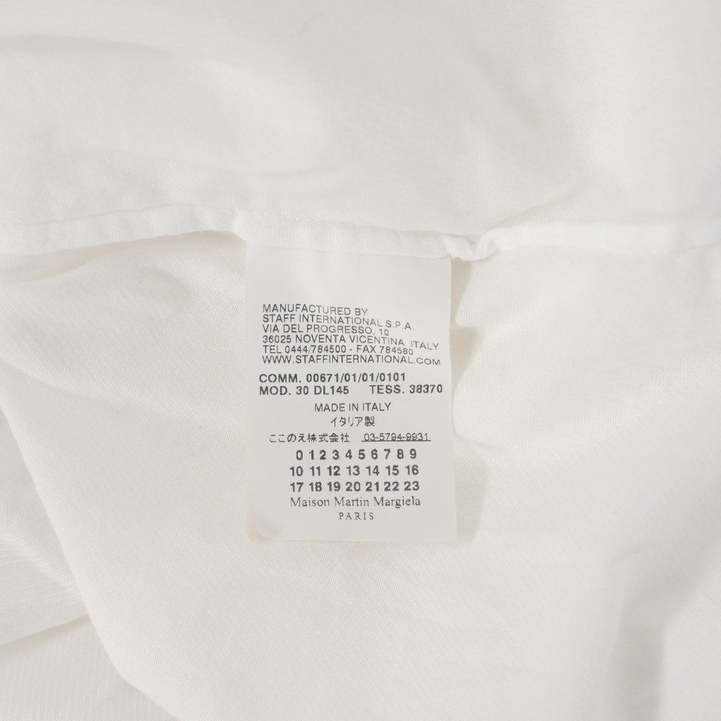 メゾンマルジェラ Maison Margiela 10SS ローズプリント シャツ 長袖