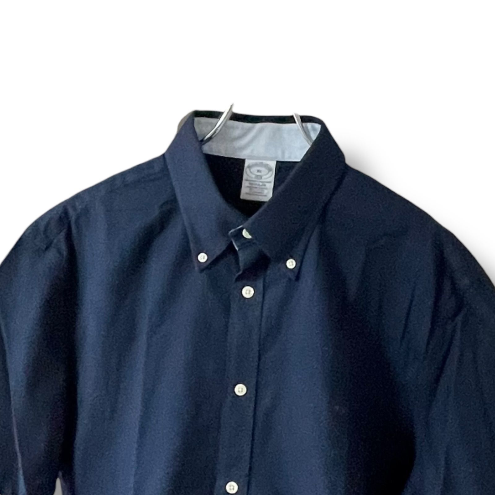 BROOKS BROTHERS ブルックスブラザーズ ネイビー 半袖シャツ ボタン