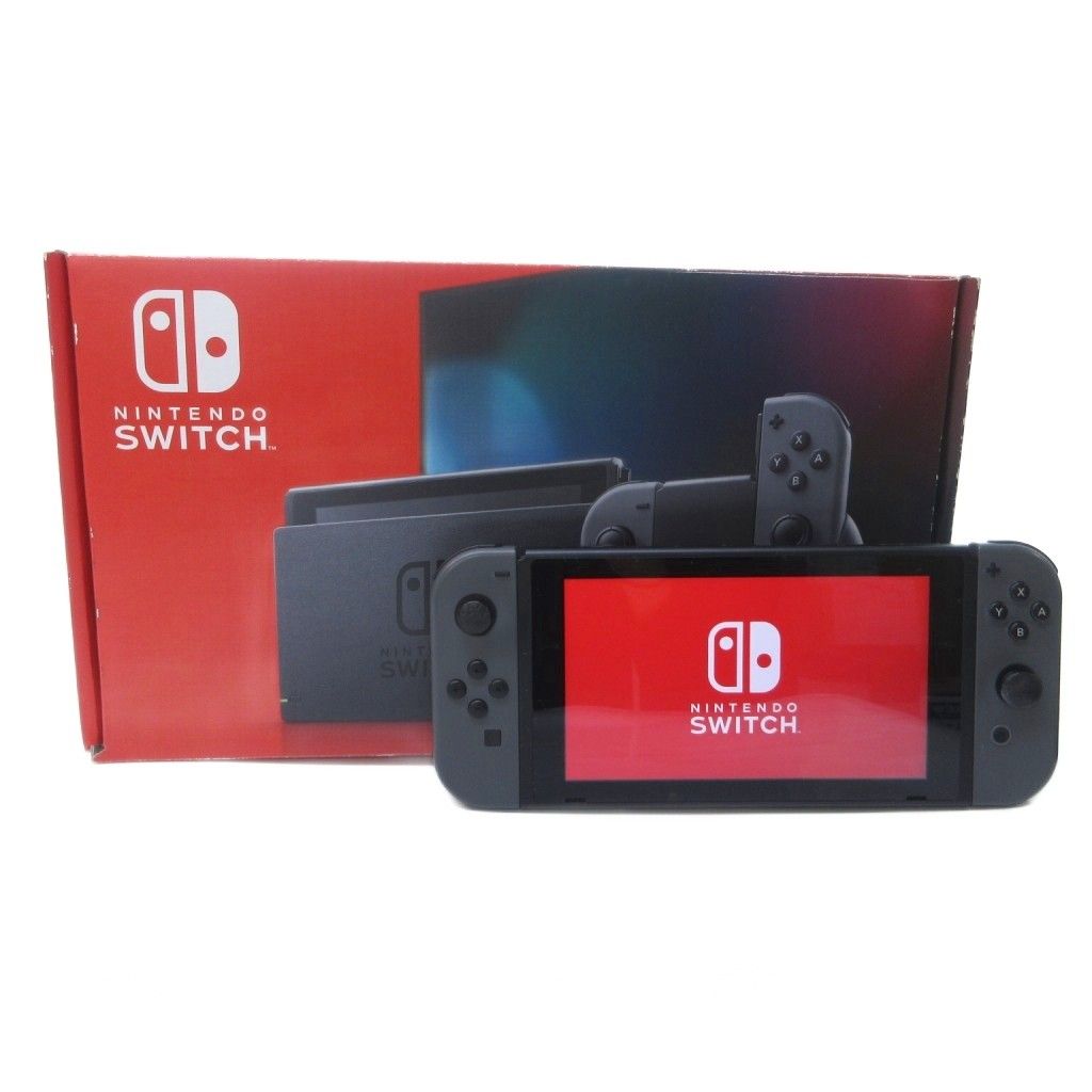 任天堂 NINTENDO SWITCH ニンテンドースイッチ グレー 箱付き HAC-001