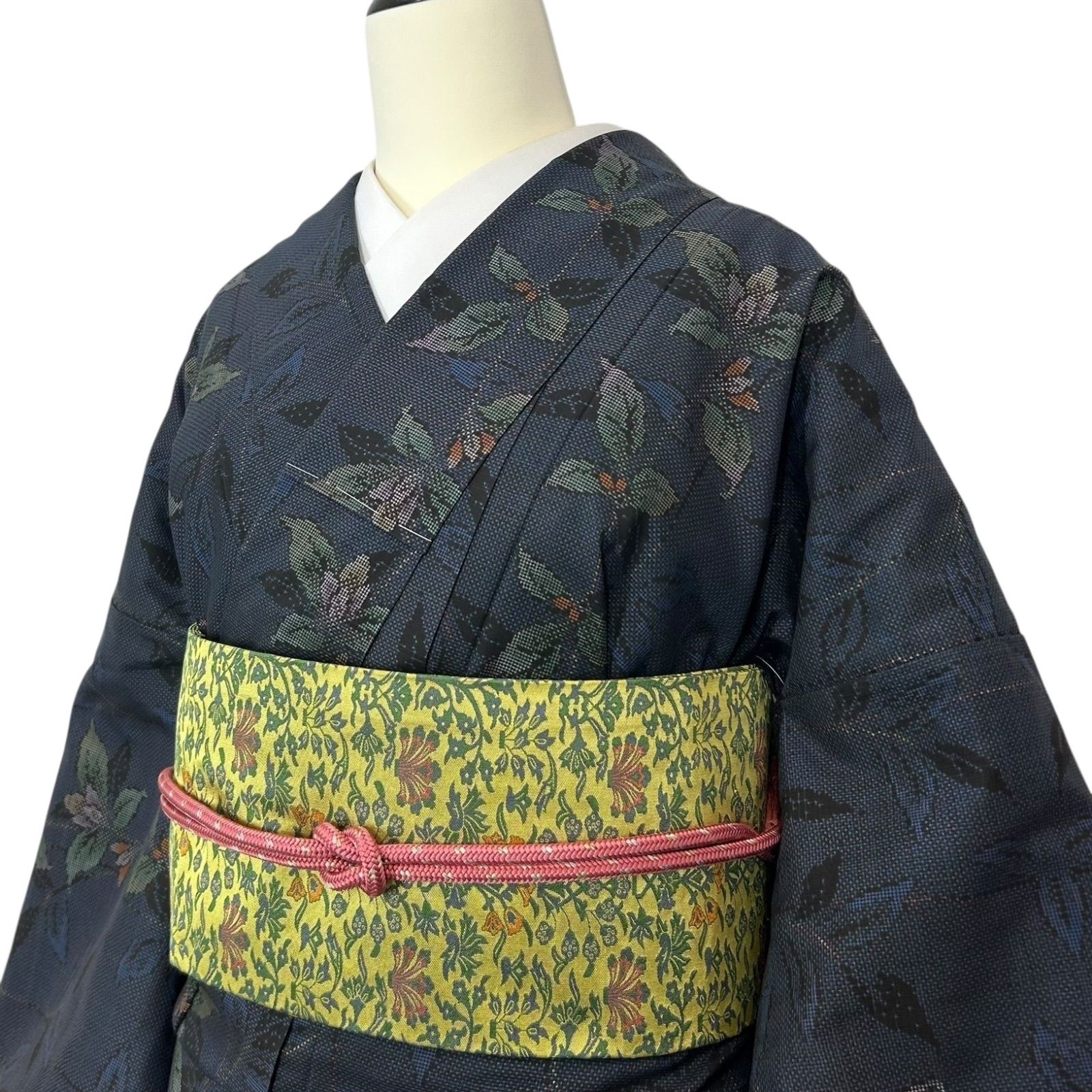 大島紬 紬 正絹 着物 名古屋帯セット - メルカリ