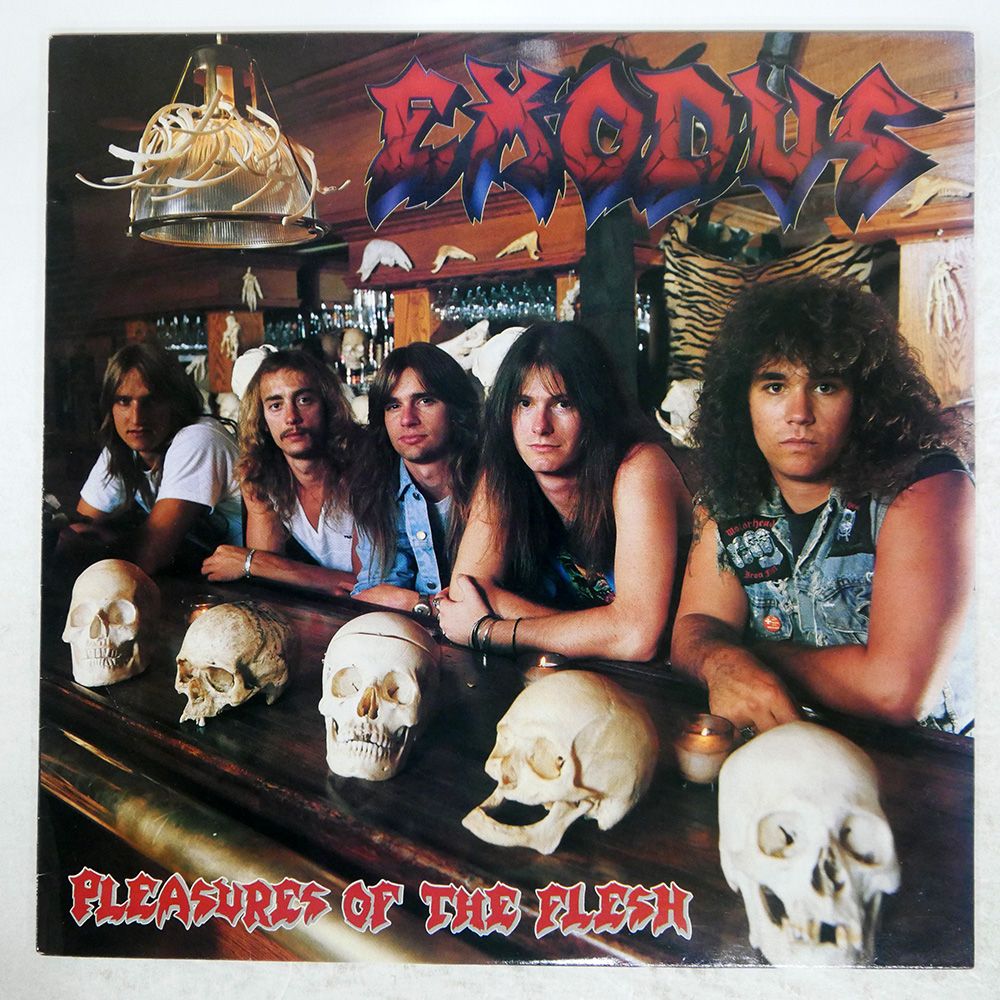 EXODUS 中古レコード 3枚セット UK盤 EXODUS/PLEASURES OF THE FLESH/MUSIC FOR NATIONS MFN77 LP