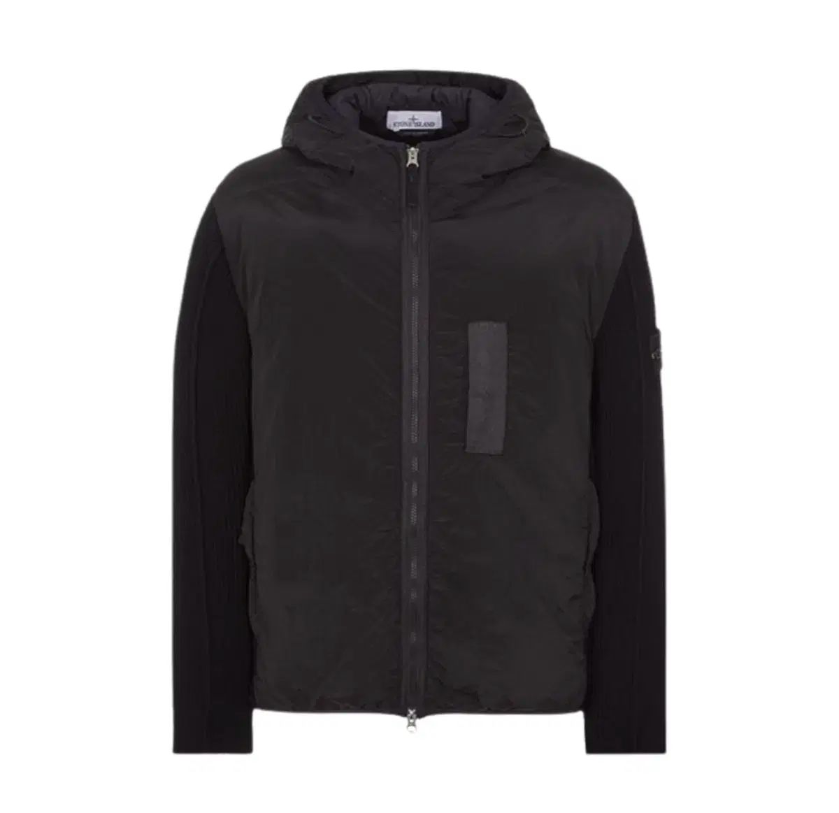 L ストーンアイランド ナイロン プリマロフト ダウン ブラック