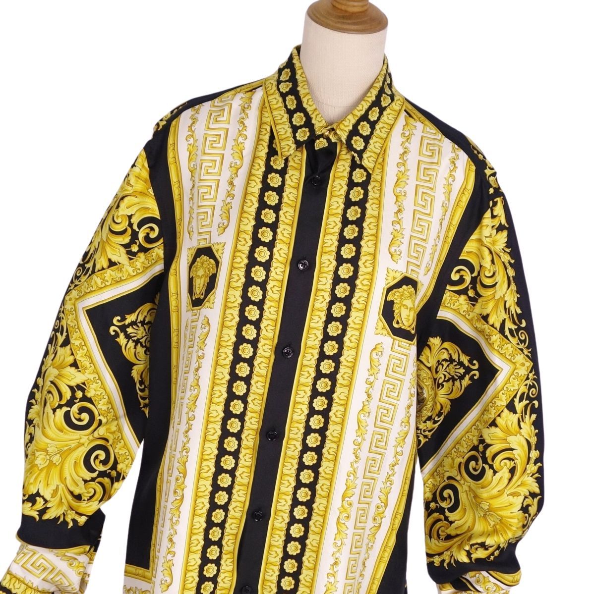 美品 ヴェルサーチ VERSACE シャツ ブラウス バロッコ ロングスリーブ 
