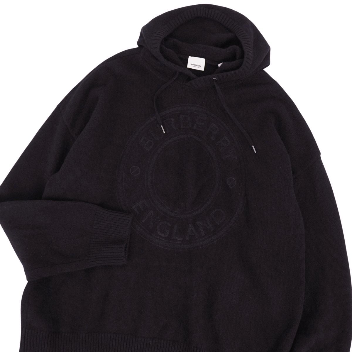 美品 バーバリー BURBERRY パーカー フーディー ニット プルオーバー 