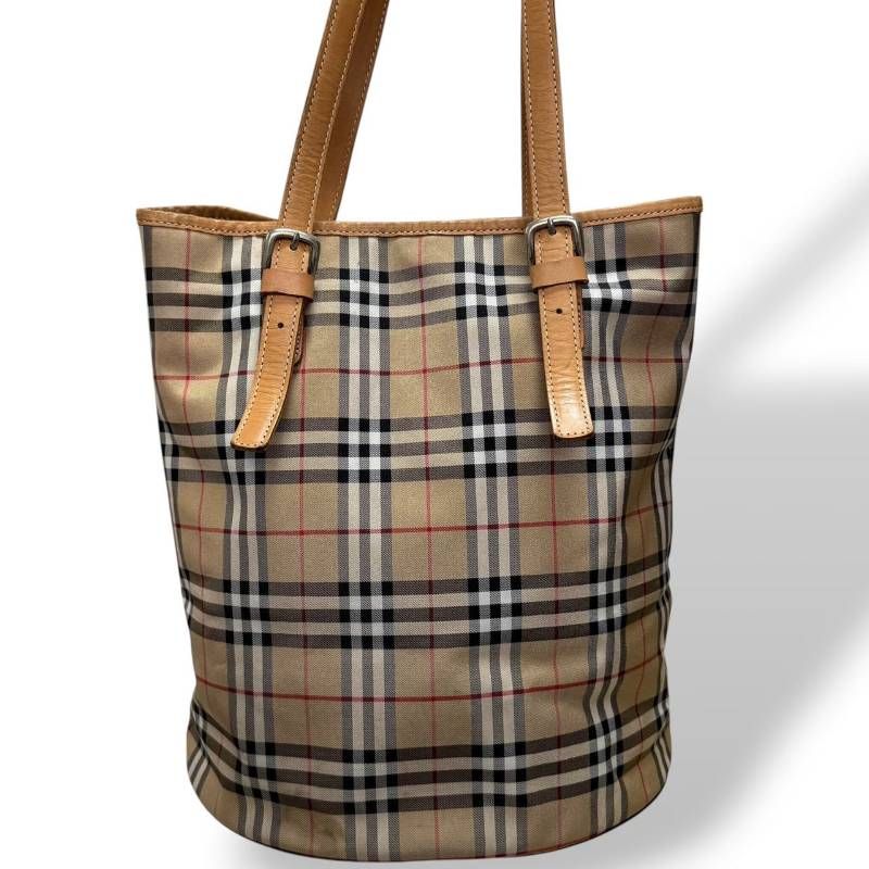 良品　バーバリーブルーレーベル　トートバッグ　ノバチェック　肩掛け　A4可 希少☆BURBERRY BLUE LABEL バーバリーブルーレーベル☆トートバッグ