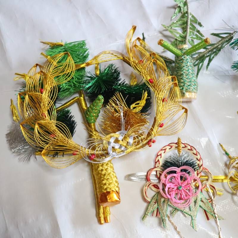 正月お飾り、縁起物差し物各種、水引細工 楽天市場】水引細工 お正月置飾り「鏡餅」小サイズ 日本製水引 縁起