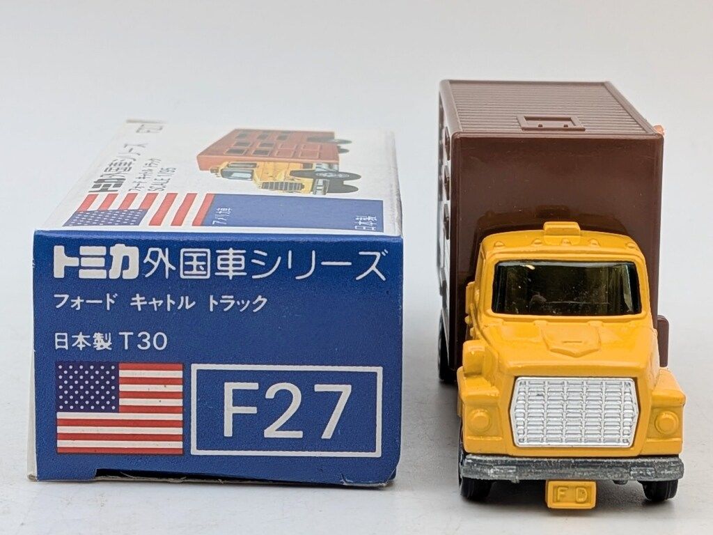 トミー トミカ/青箱日本製 フォード キャトル トラック キャビン山吹